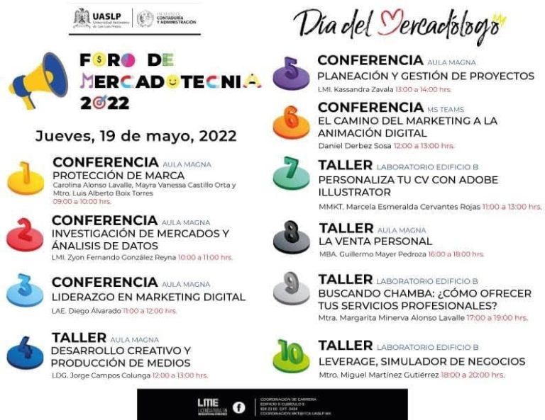 Lee más sobre el artículo Lúminos Marketing en el Foro de Mercadotecnia 2022 de la FCA UASLP