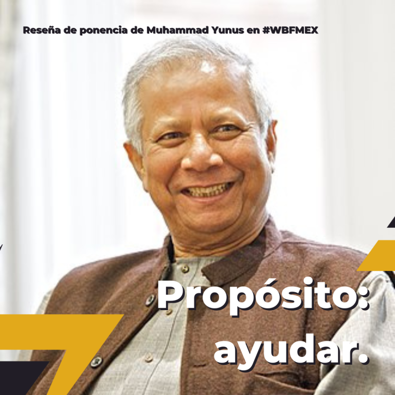 Lee más sobre el artículo Muhammad Yunus. Reseña de ponencia en World Business Forum de WOBI