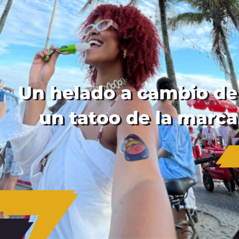 Lee más sobre el artículo Un helado a cambio de un tatoo de la marca ¿Lo harías?